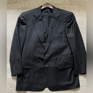 Zegna Navy Pinstriped Complete Suit